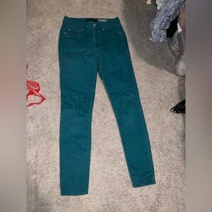 Turquoise jeans